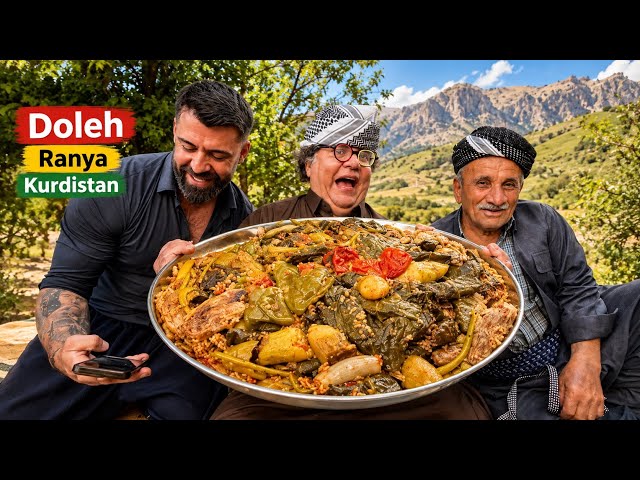 Amazing Kurdish Dolma & Traditional Dishes Made by a Kurdish Grandma | Doleh Village, Ranya