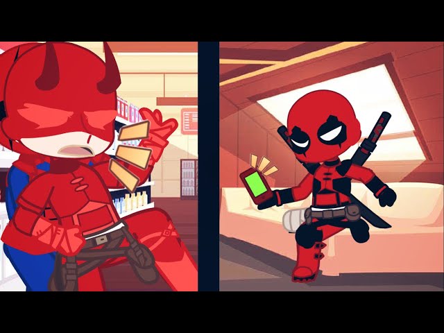 Team Red shorts! [Ft. Daredevil, Deadpool & Spider-Man | Gacha Club]