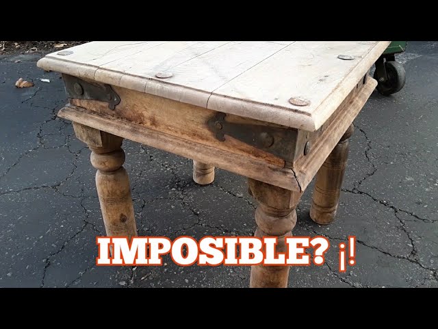 Como restaurar una mesa de madera  #madera #stain #hazlotumismo #dumpsterdiving