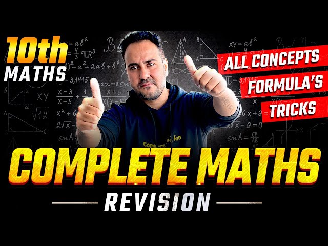 Class 10th Complete Maths Revision | All Concepts, Formula's & Tricks | by Ushank Sir