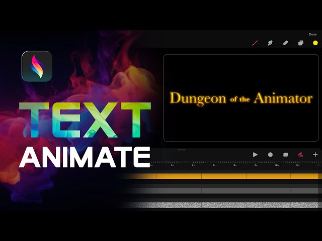 Text Animate on Procreate Dreams by @enrirdf