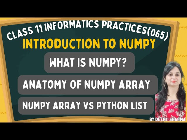 Introduction to NumPy | NumPy Array VS Python List #numpytutorial #numpy #pythonbasics #python