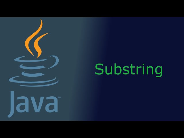 Java Substring