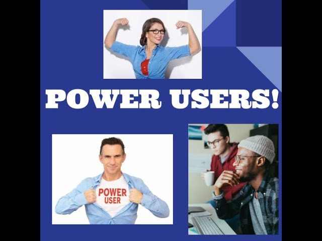 POWER USER 1- COMPUTER TRICKS