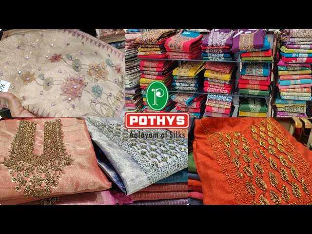Pothys Padi Chudithar Materials Cotton, Printed, Chanderi, Hakoba, Chikenkari & Georgette Materials