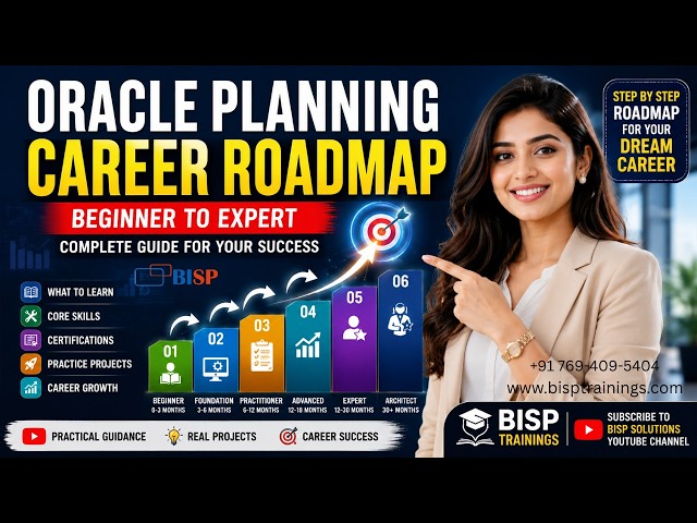 👉 Oracle Planning Career Roadmap  Beginner to Architect  Oracle EPM Full Learning Path 2026-27....