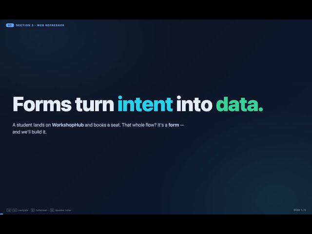 Spec-Driven Development Masterclass: Build an HTML Booking Form | Unit 07