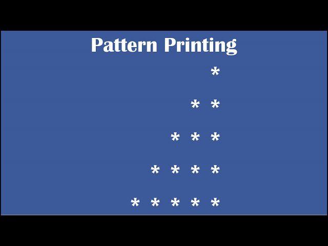 C Practical and Assignment Programs-Pattern Printing 3