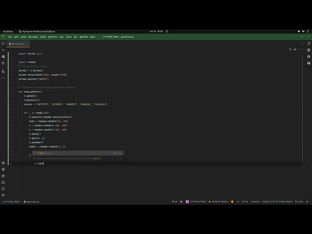 How to create complex geometric #patterns in python? generating random geometric #patterns with
