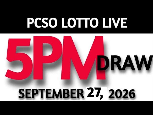 Lotto Result Today 5pm Draw September 26, 2026 Swertres Ez2  PCSO LIVE