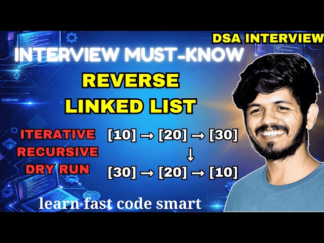 Reverse Linked List in Python | Iterative + Recursive Explained (DSA Interview Question)