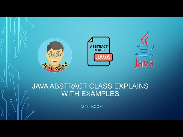 abstract class in java with example program