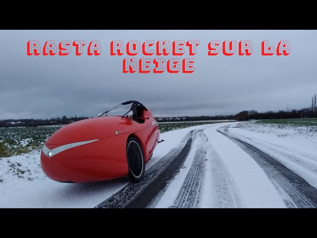 balade en velomobile sur la neige