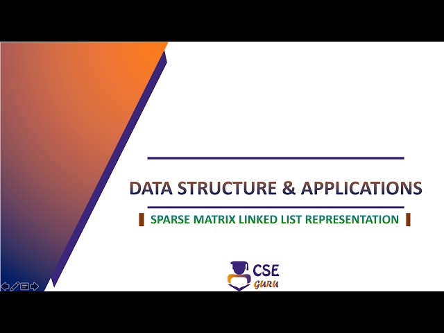 Sparse Matrix Singly Linked List Representation | Linked List | L 84 | Data Structures & Application