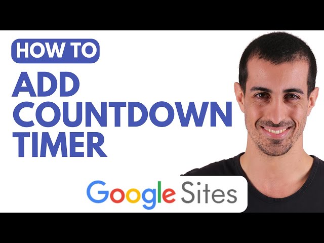 How to Add Countdown Timer in Google Sites
