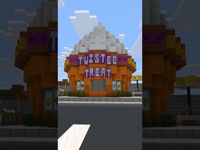 Minecraft How to Build a Twistee Treat / Minecraft Ice Cream Shop Tutorial