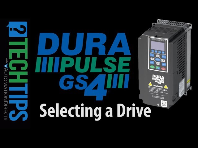 Selecting a DURApulse GS4 VFD from AutomationDirect