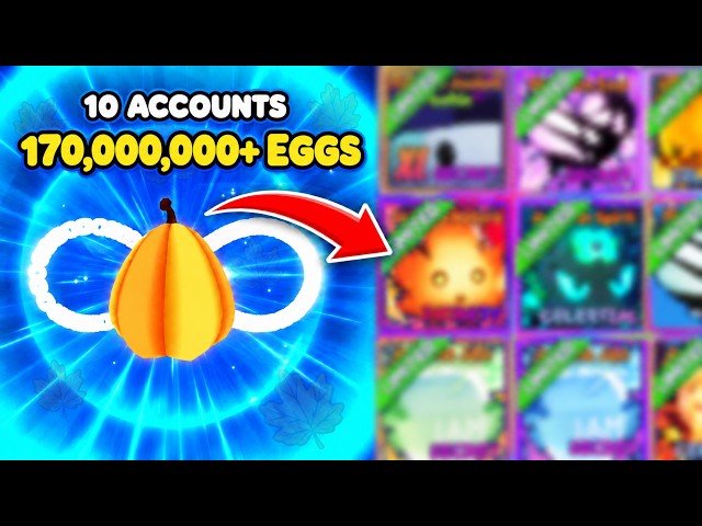 I Hatched 170,000,000+ Fall Eggs & Got an INFINITY PET in BGSI!