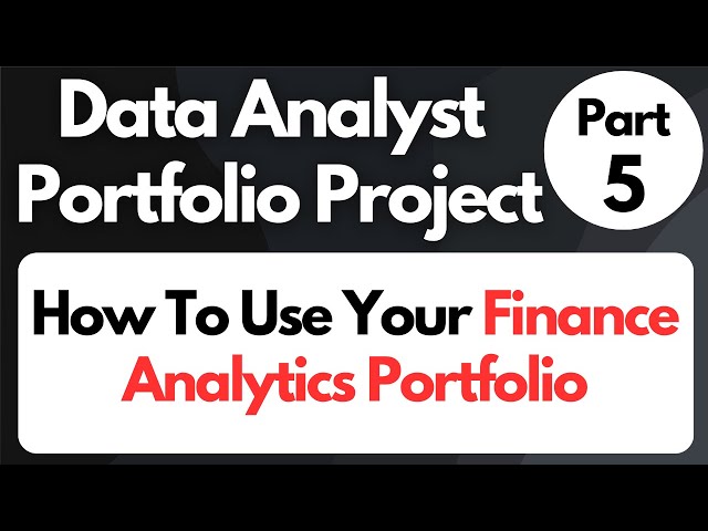 Data Analyst Project - Portfolio Use & Career Advice (BONUS!) - Power BI, SQL & Python