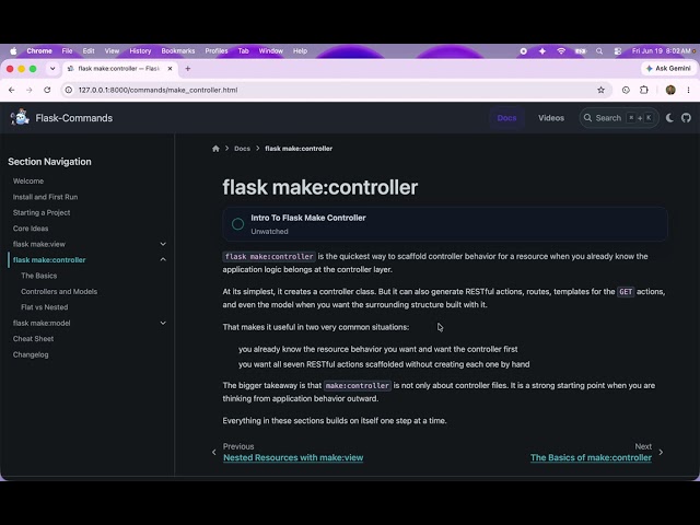 Flask Commands   Part 51   Intro To Flask Make Controller