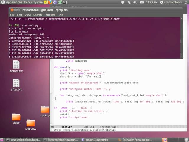 RT 2011: Lecture 24 - Python for parsing binary files - Part 4 of 5
