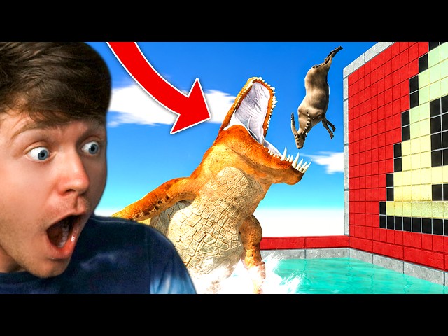 SURVIVE the GIANT ALLIGATOR TRAP in ARBS!? (Reaction)