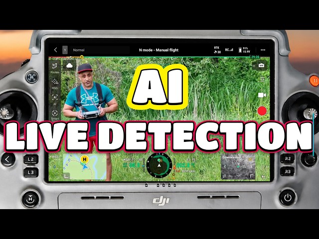 AI Patrol in Action — Live Vehicle & People Detection (Matrice 4E)