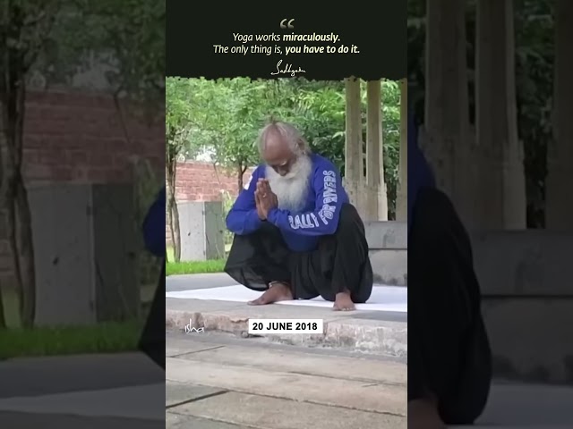 Watch Sadhguru Doing Yoga #Throwback