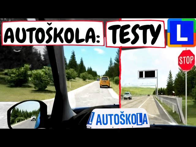 AUTOŠKOLA: TESTY 2026⛔ Křižovatky, Značky • Jak na závěrečné zkoušky? Řidičák B
