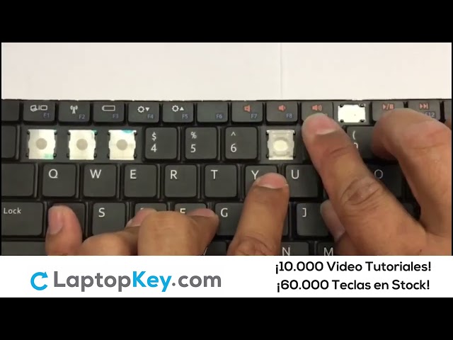 Dell Inspiron M5010 Como reparar el teclado de nuestro portatil tecla
