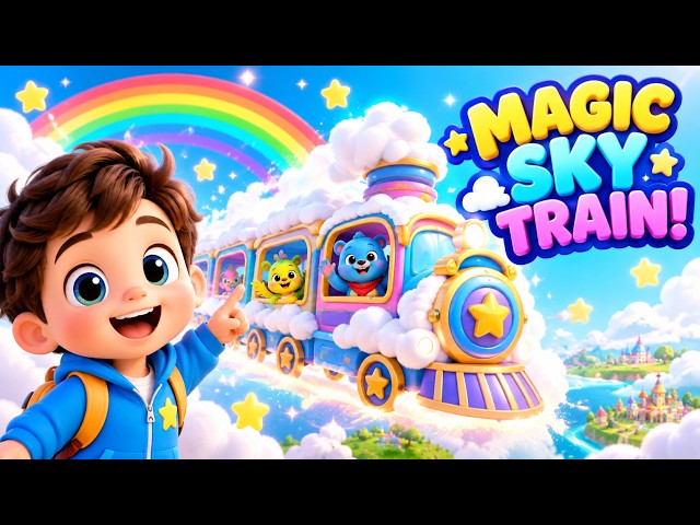 🚂☁️ Milo’s Magical Sky Train Adventure! 🌈✨ | Bumble Bloom Kids