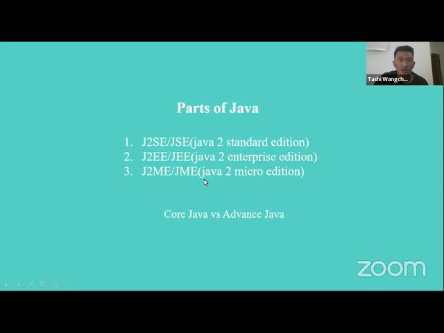 Online Java Class for beginners|Bhutan|Live|Lesson 1