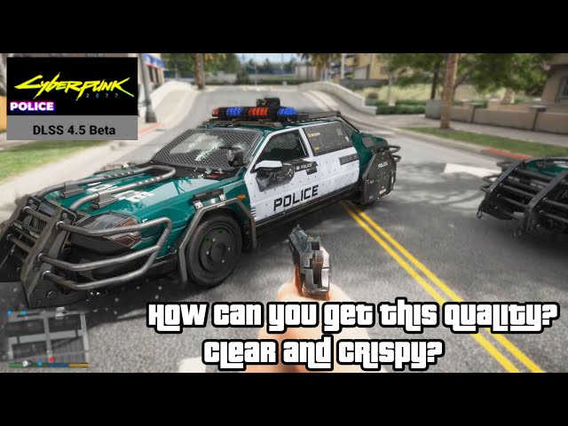 GTA V Enhanced Ultimate Graphics Mod with Cyberpunk Police Car🔥DLSS 4.5