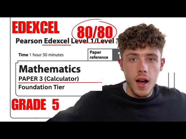 GCSE Maths Edexcel Paper 3 Foundation | How to get a Grade 5