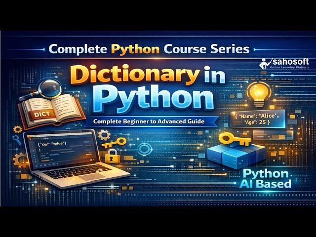 Dictionary in Python 🔥 | Complete Beginner to Advanced Guide | python AI based