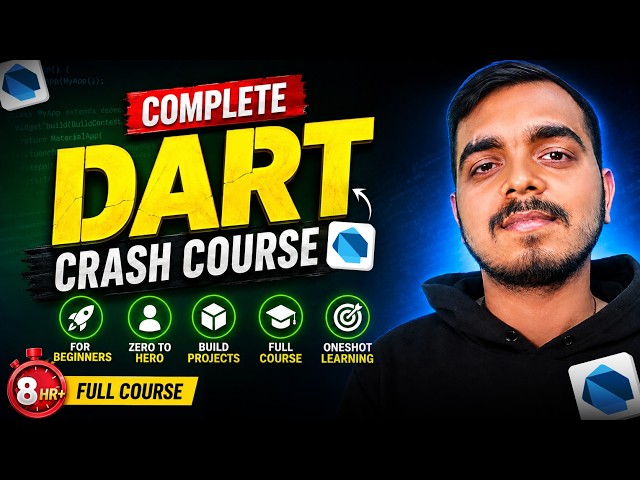 Dart Crash Course for Beginners in Hindi - Learn Dart in One Video (2026)