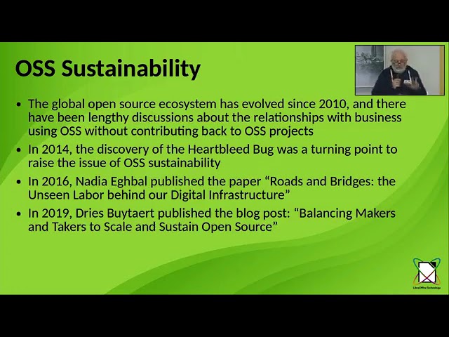 2023 foss backstage - improving a large foss project sustainability