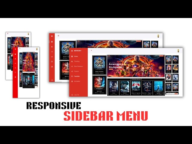 How to Create a Responsive Sidebar Menu Design Using Html CSS and JS | Full Tutorial