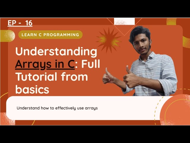 arrays in c language | Telugu | full tutorial | from basics for beginners