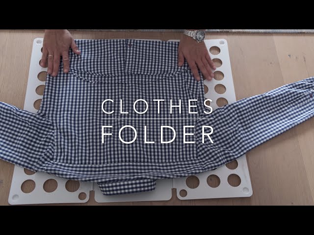 How to use a clothes folder