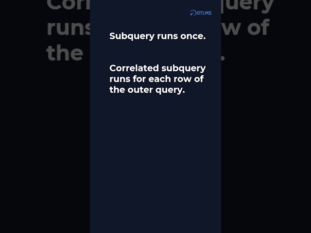 Oracle SQL PLSQL interview- subquery vs. correlated