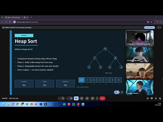 DSA - Linear Search And Heap Sort