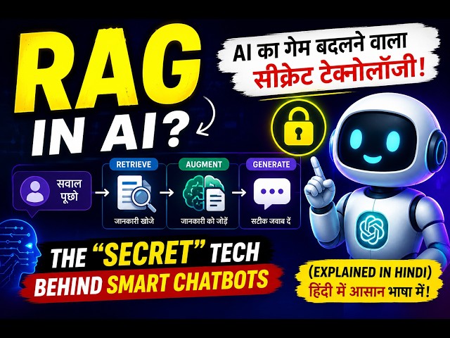 What is RAG in AI? The "Secret" Tech Behind Smart Chatbots (Explained in Hindi)