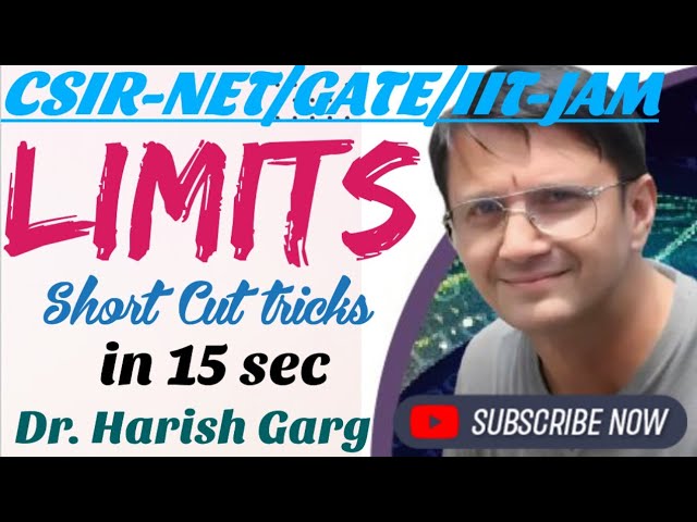 Limits Question | IIT JAM | CSIR NET & GATE | Unique Approach | Short Cut Tricks