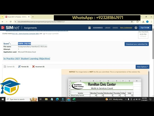 Excel 2021 In Practice - Ch 5 Guided Project 5-3 | Step-by-Step SIMnet Solution | Excel Part 1