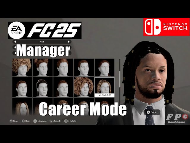 FC 25 Nintendo Switch Career Mode Gameplay (Manager)