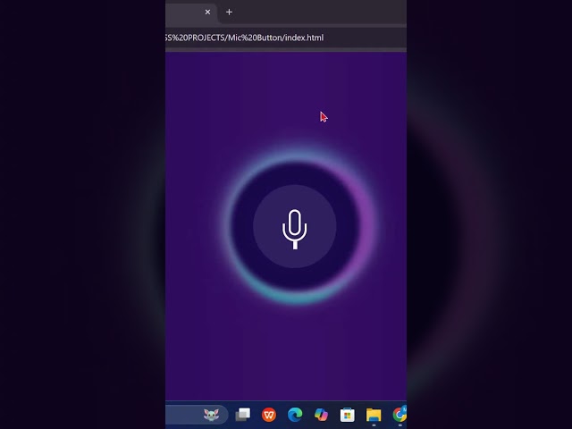 Mic Button Design with Html CSS Skill Grower