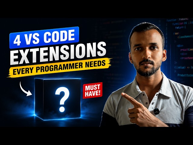 🚀 4 VS Code Extensions Every Programmer Needs in 2026