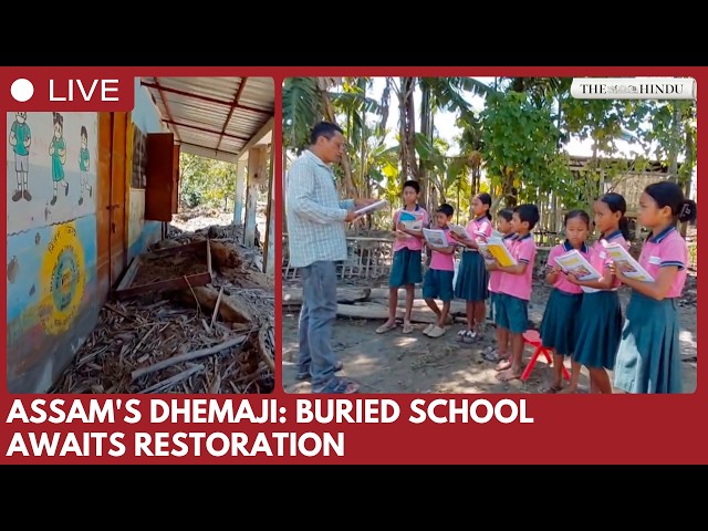 Assam floods leave primary school buried in silt, awaiting restoration