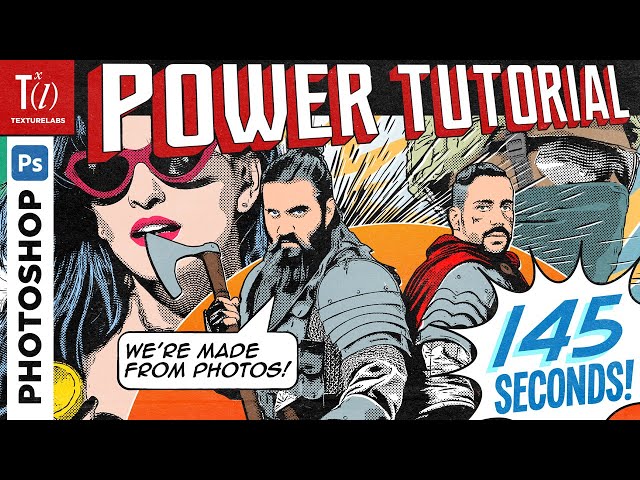 Comic Book Effects in Photoshop! (Speed Tutorial)
